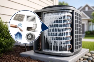 why is my ac freezing up